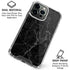Black Marble iPhone 16 Pro Max Clear Case